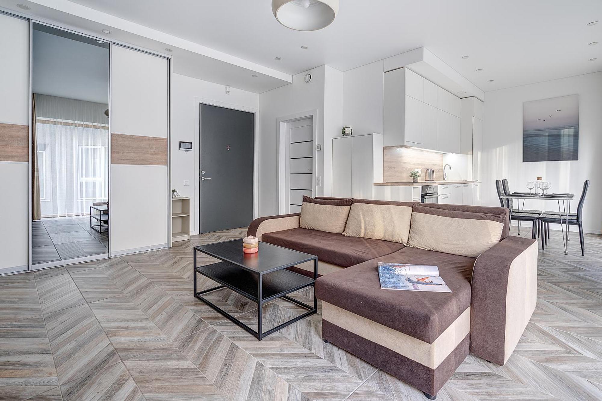 Cohost I New Basteja Life Apartments W-Garage Prkg & Self Check-In فيلنيوس الغرفة الصورة